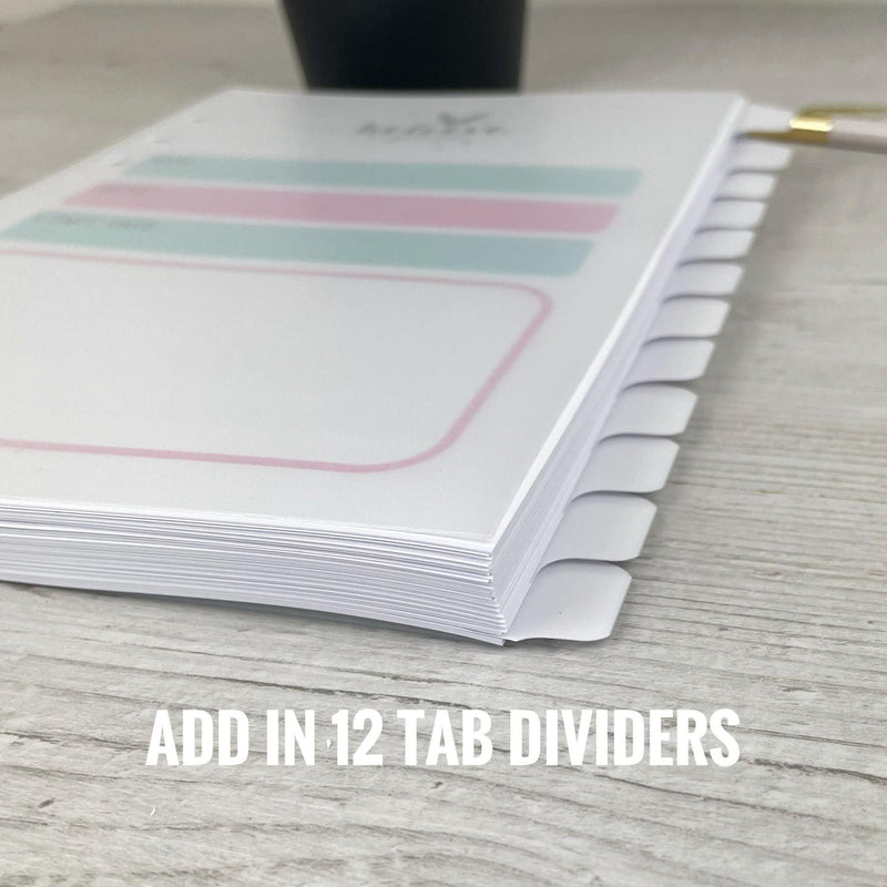 A5 Deluxe Planner Inserts -  Thank Yourself Cover - Inserts