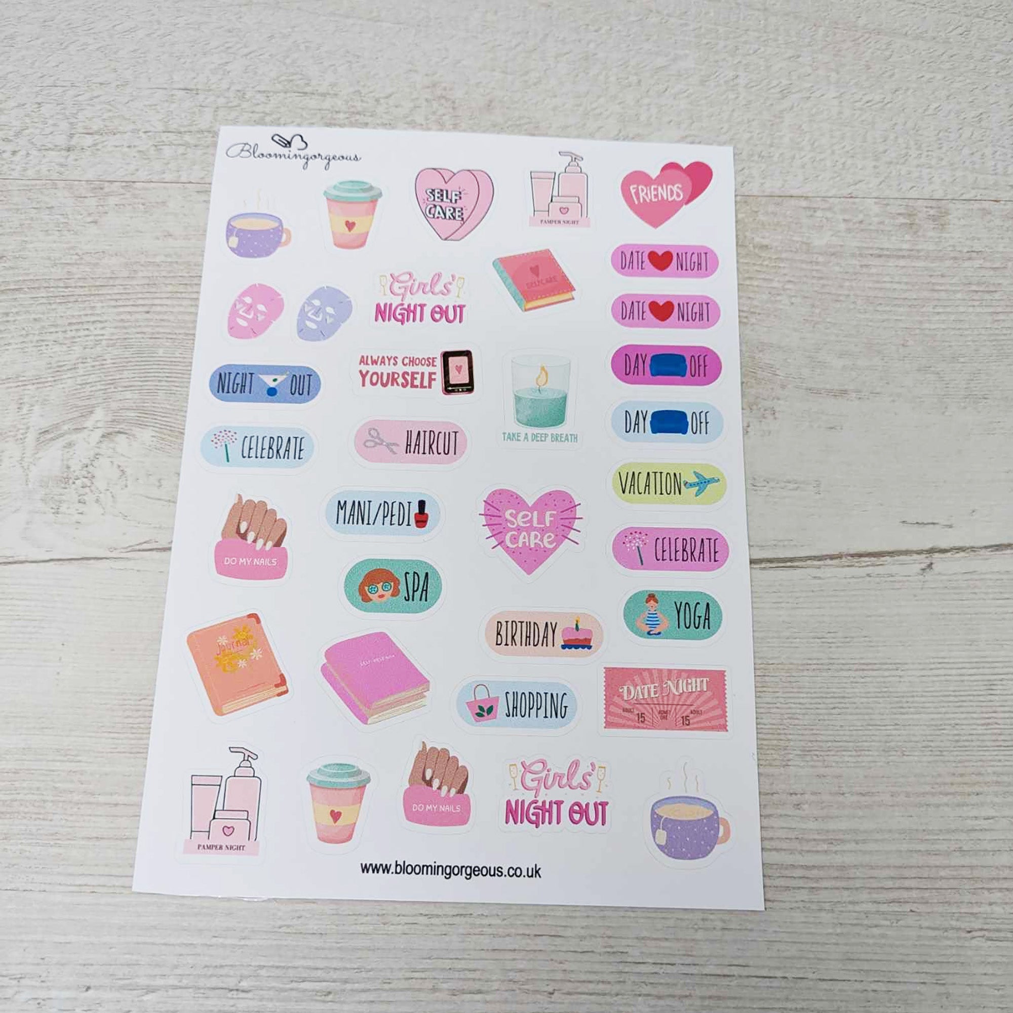 Self Care Stickers - 1 Sheets