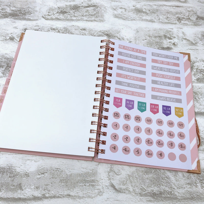 Rose Gold Diet Planner - (FACTORY SECONDS)